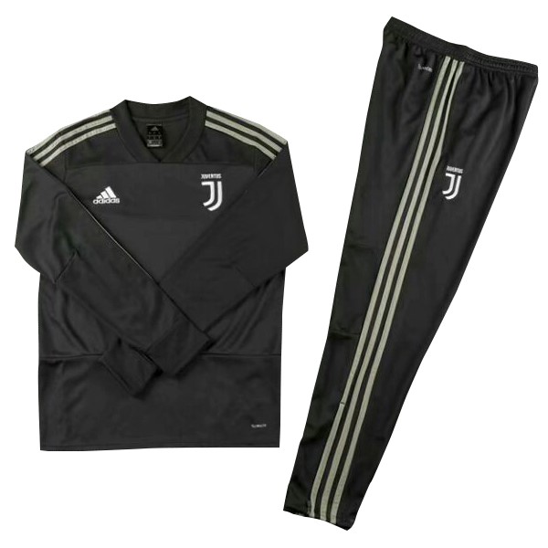 Chandal Niños Juventus 2018-19 Negro Gris